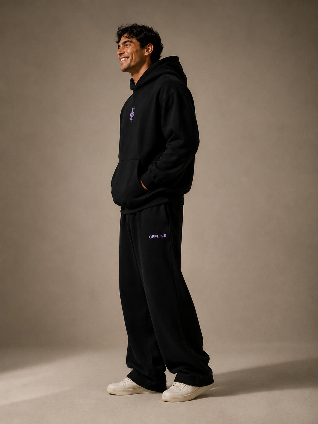 OFFLINE™ Violet Serpent Hoodie
