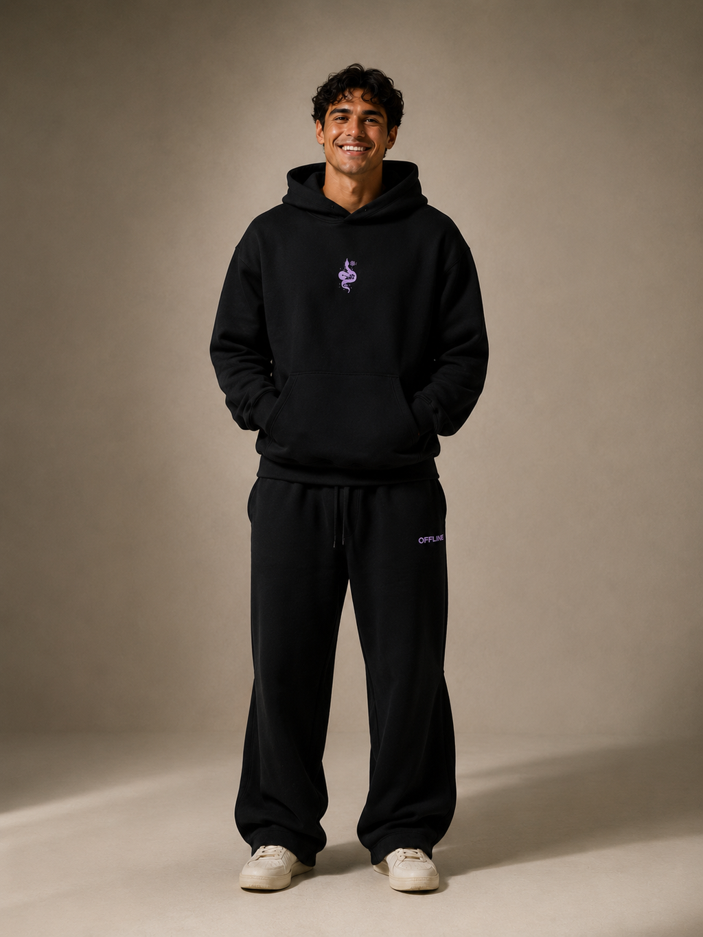 OFFLINE™ Violet Serpent Hoodie