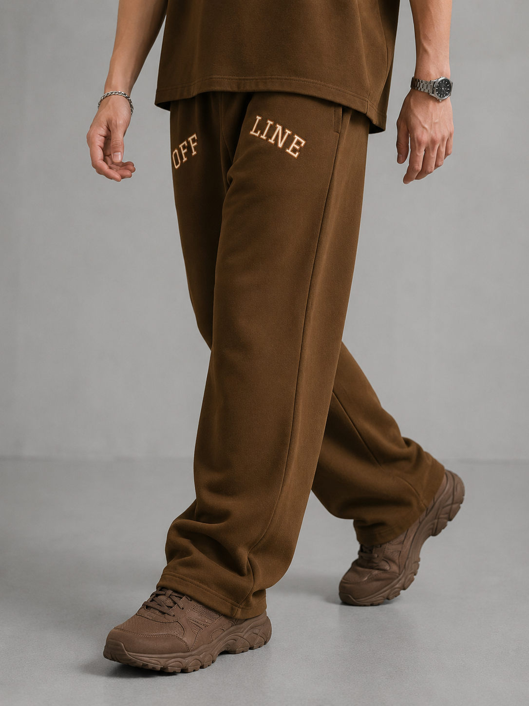 OFFLINE™ Cotton Wide-Leg Pants — Cream