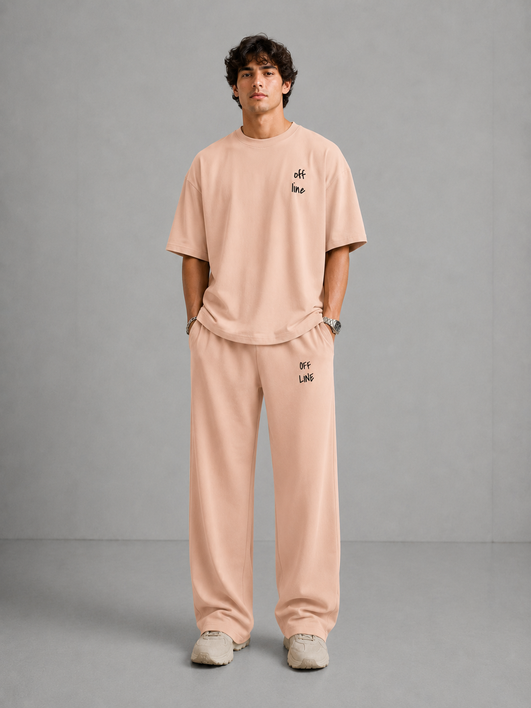 OFFLINE™ Heavyweight Cotton Tee — Sand