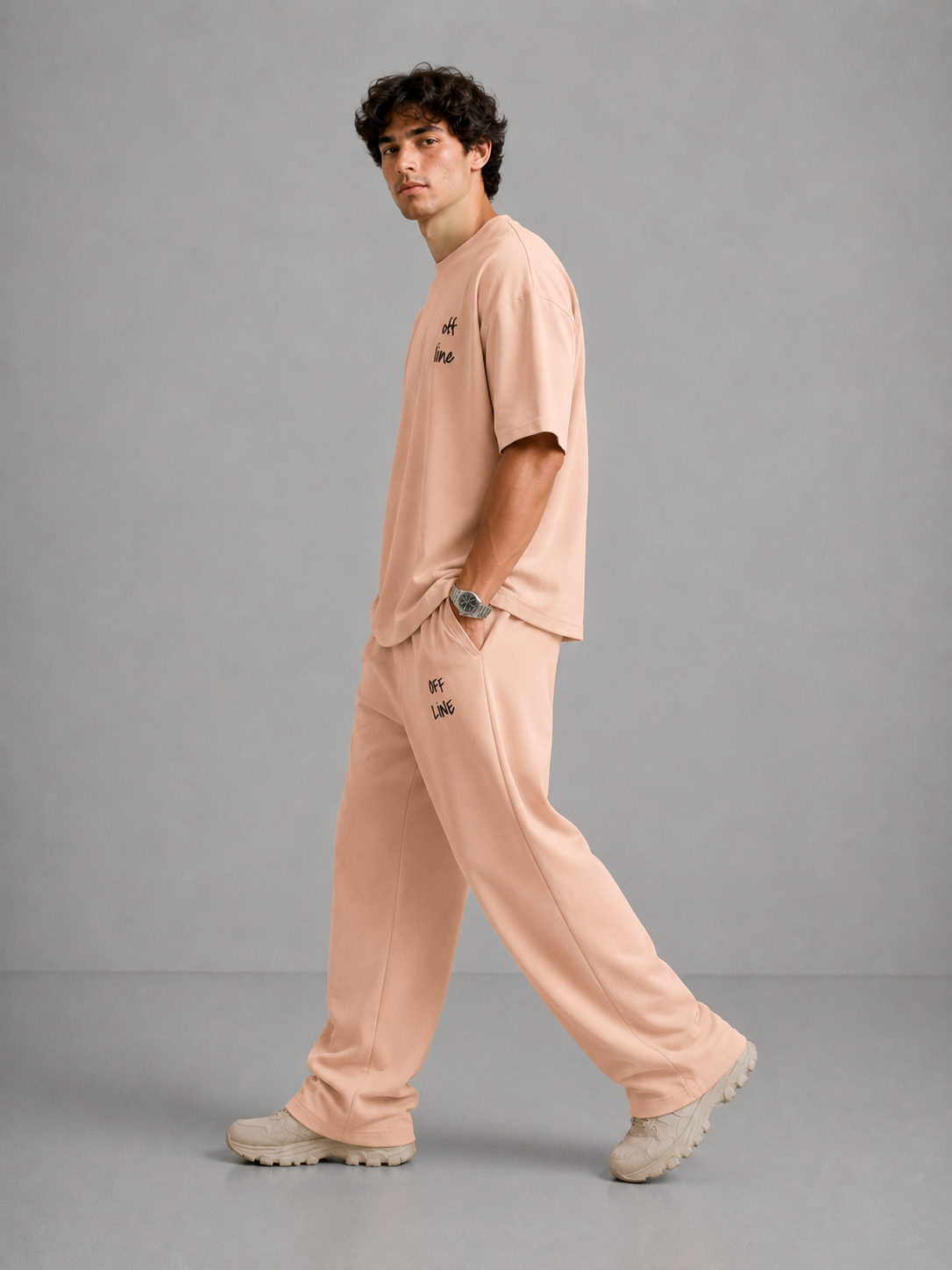 OFFLINE™ Heavyweight Cotton Tee — Sand