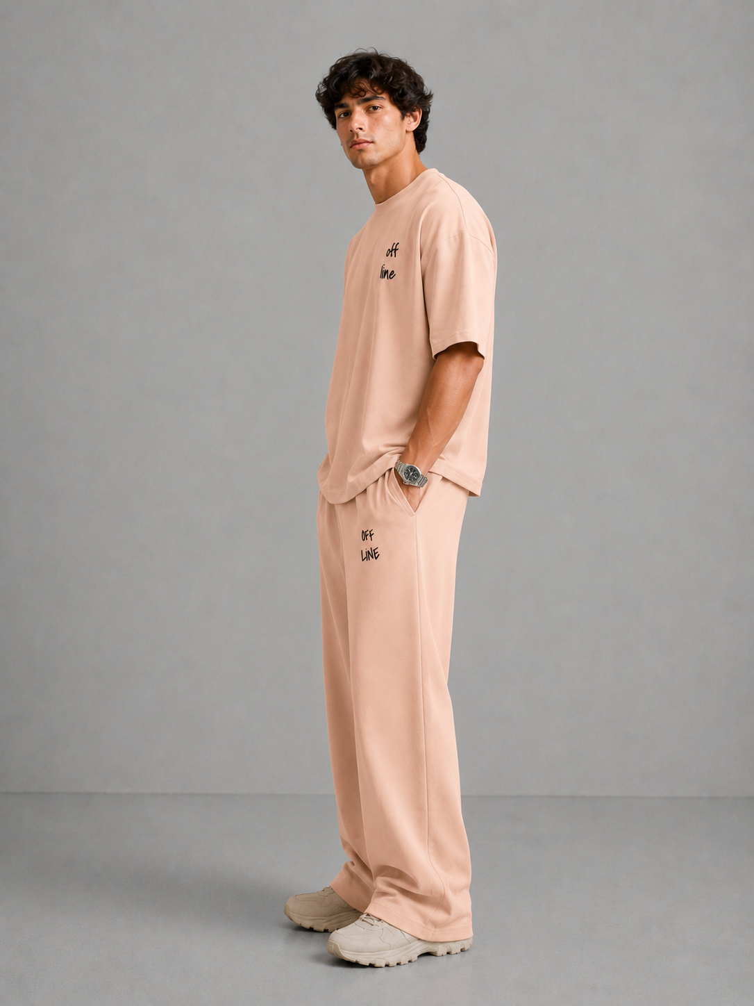 OFFLINE™ Heavyweight Cotton Tee — Sand