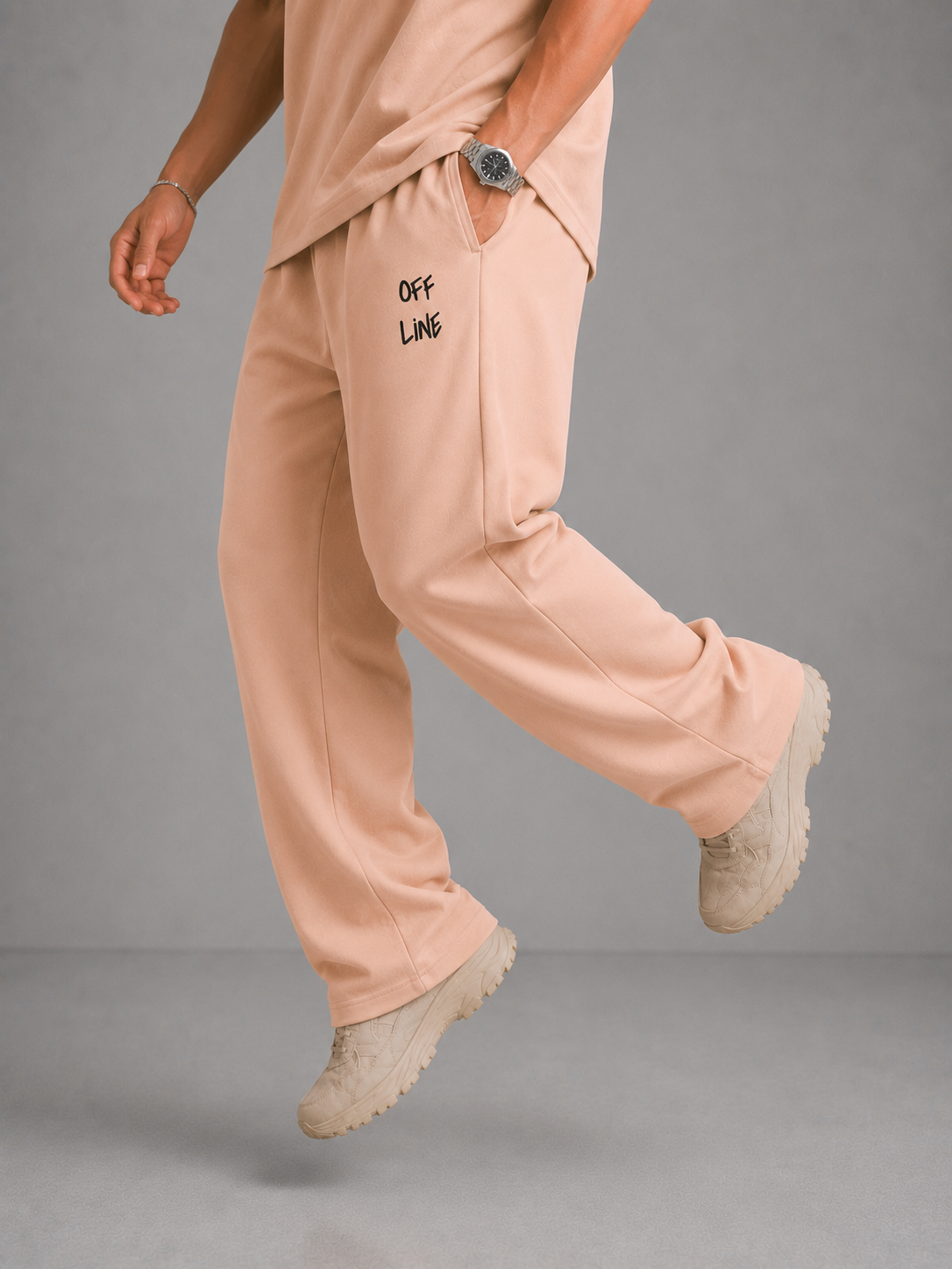 OFFLINE™ Cotton Wide-Leg Pants — Black