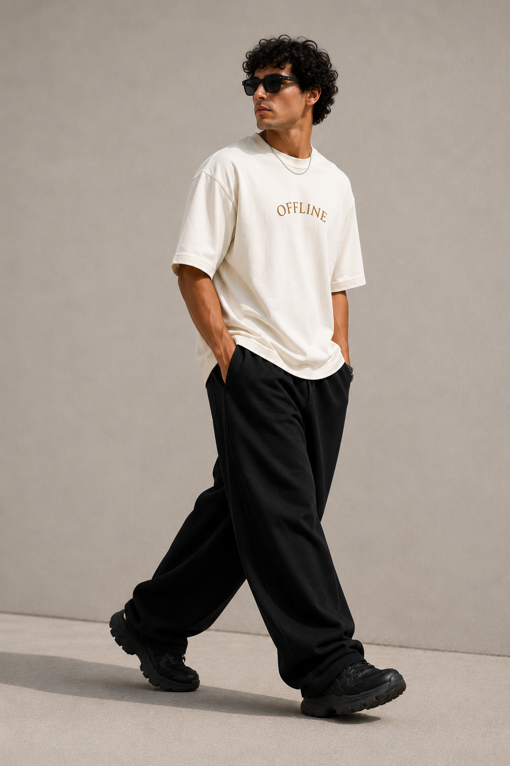 OFFLINE™ Boxy Tee — Vintage White