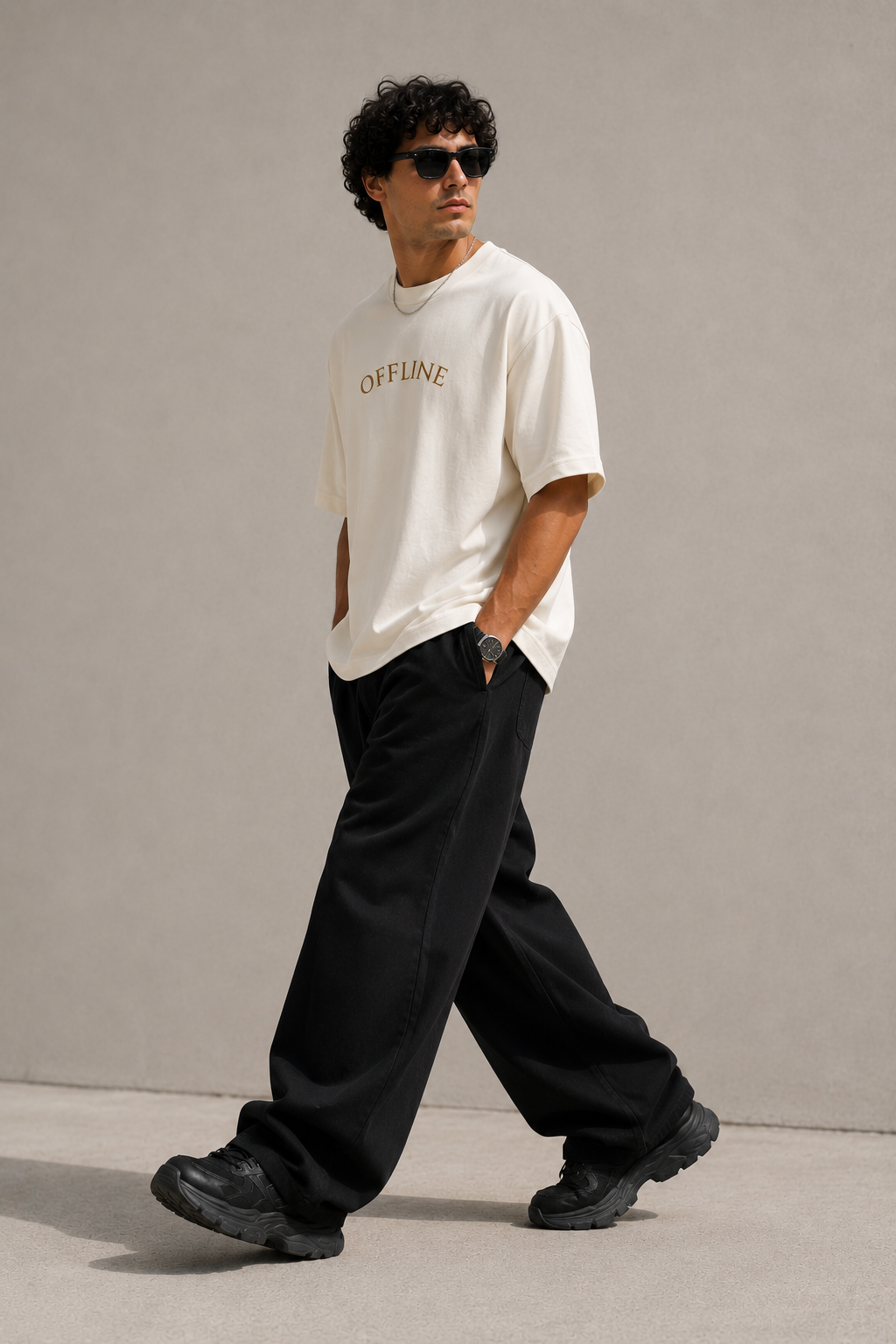 OFFLINE™ Boxy Tee — Vintage White