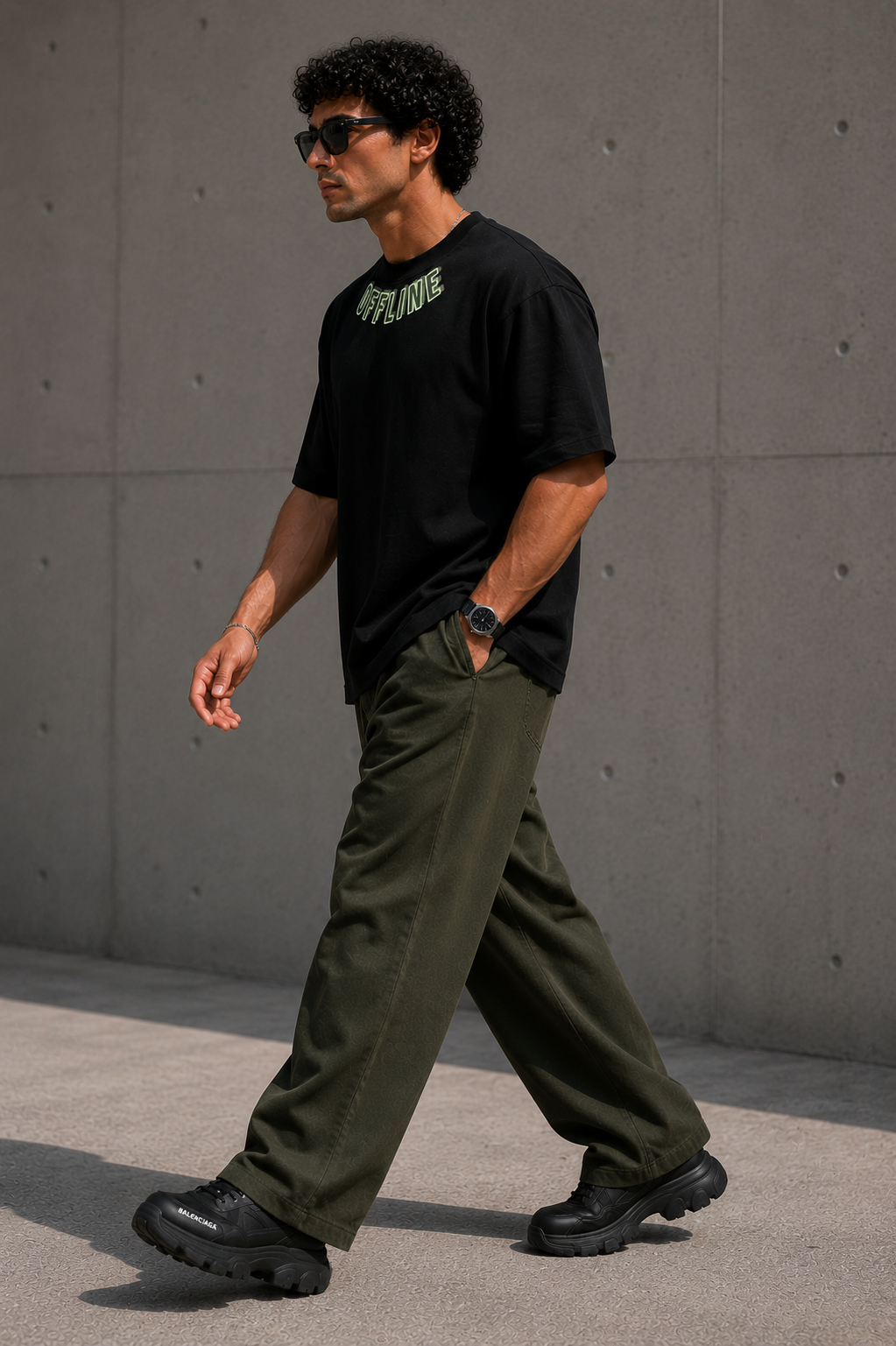 OFFLINE™ Boxy Tee — Black