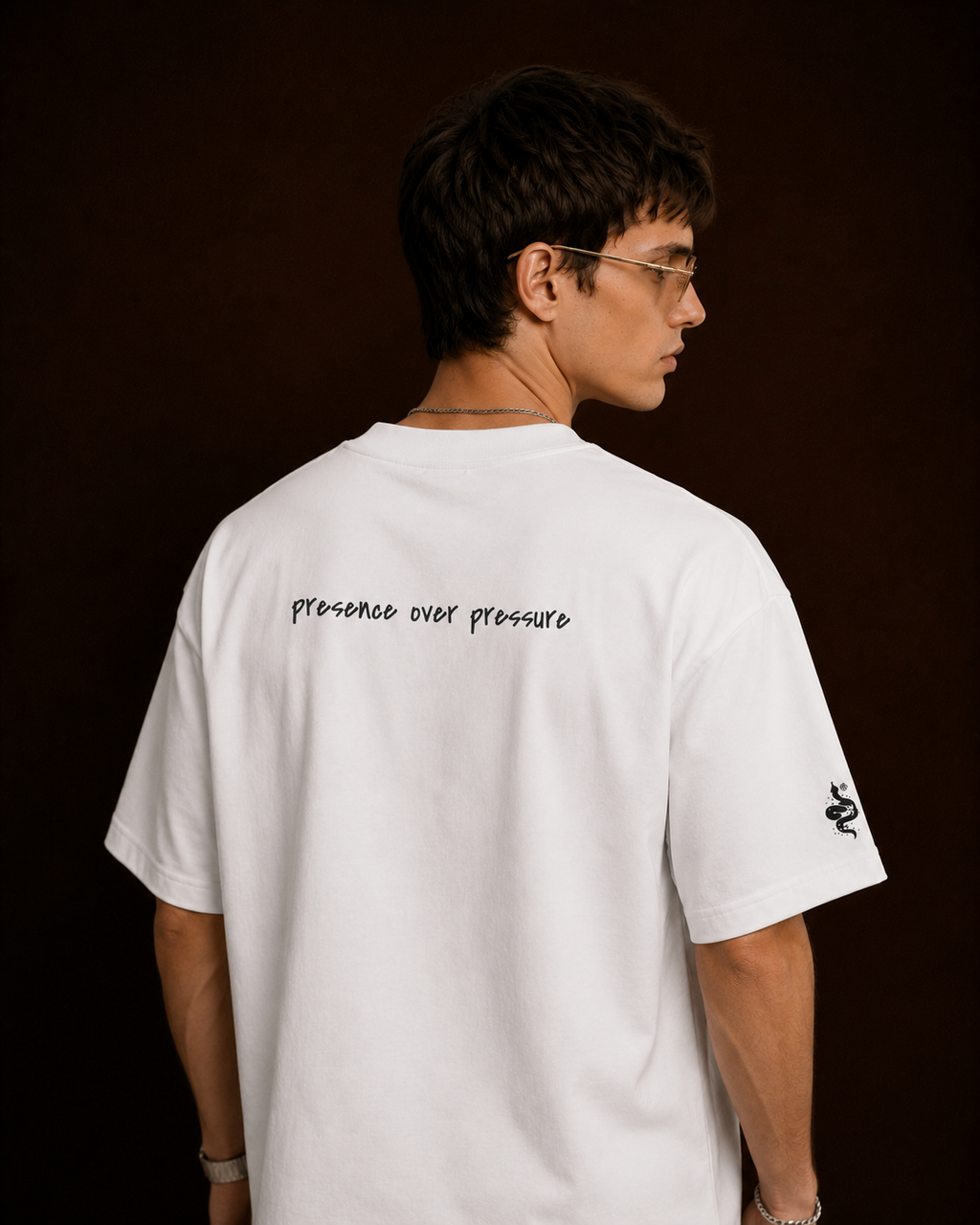 OFFLINE™ Organic High Neck Tee — White