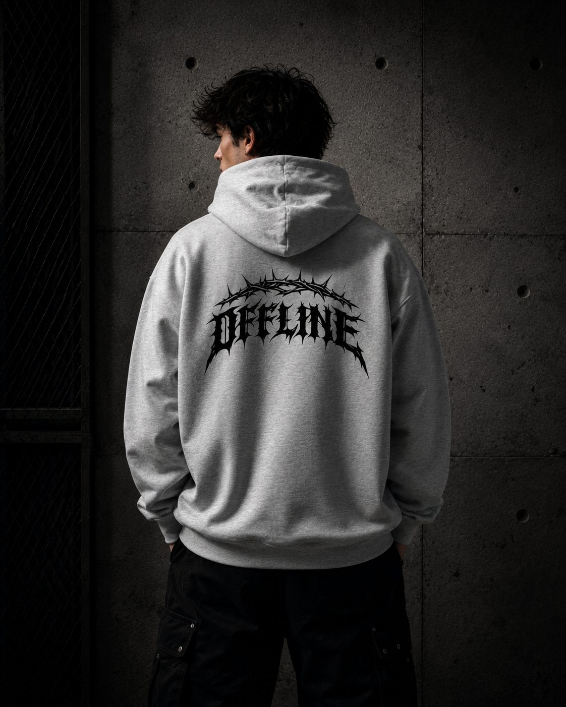 OFFLINE™ Serpent Signature Hoodie — Grey