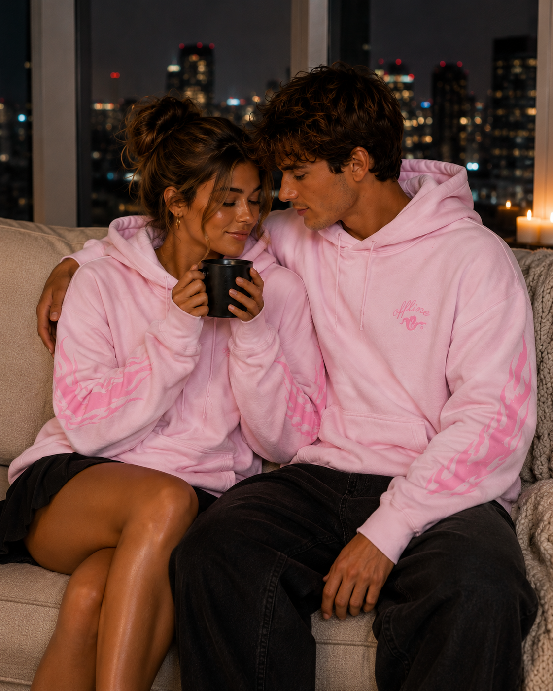 OFFLINE™ Believe In God Hoodie — Pink