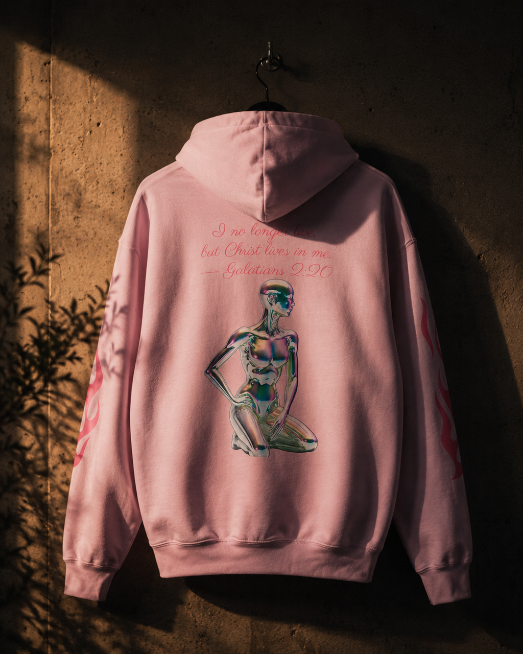 OFFLINE™ Believe In God Hoodie — Pink