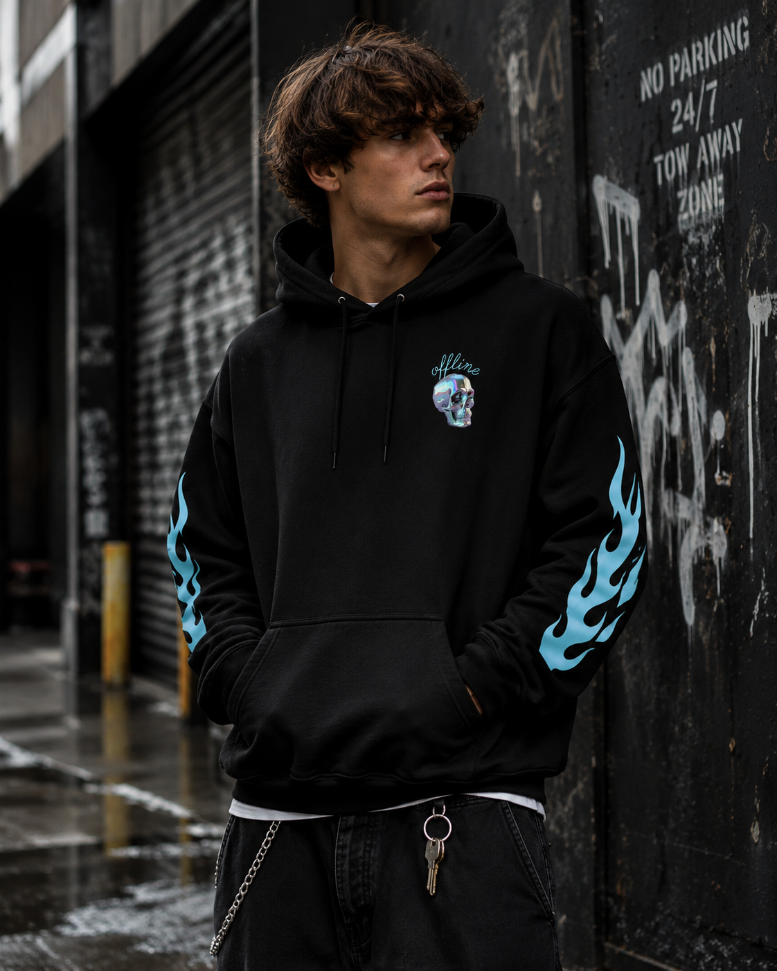 OFFLINE™ Core Heavyweight Hoodie — Black